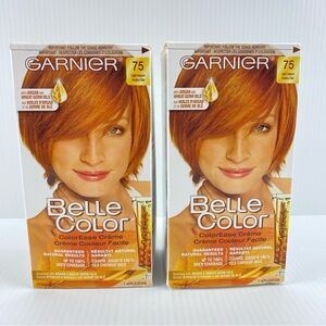Garnier Belle Color 75 Light Auburn 2 Boxes NEW